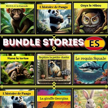 Preview of 2024 Spanish Stories Bundle: A Joyful Language Learning Activity