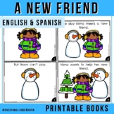 A New Friend - Winter Story Emergent Reader (English & Spanish)