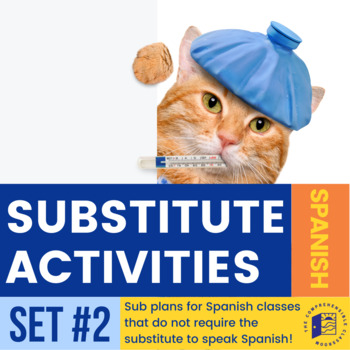 Preview of Spanish Substitute Activities Set #2 - Sub plans for Spanish classes