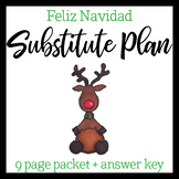 Spanish Sub Plan: Christmas
