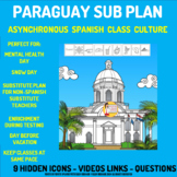 Spanish Sub Plan PARAGUAY Culture Hidden Pictures: Asynchronous