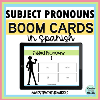 Preview of Spanish Subject Pronoun BOOM Cards