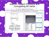 Spanish Subject Pronoun & Conjugating AR Verbs