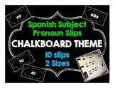Spanish Subject Pronoun Slips / Español Pronombres