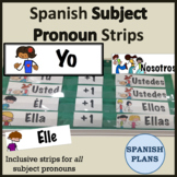 Spanish Subject Pronoun Strips