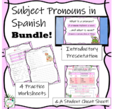 Spanish Subject Pronouns Bundle  Intro Presentation, Works