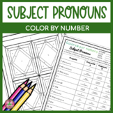 Spanish Subject Pronouns | Color By Number | Colorea por número