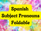 Spanish Subject Pronouns Foldable 