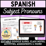 Spanish Subject Pronouns - Los pronombres personales en español