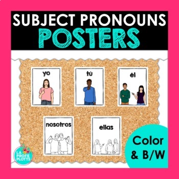 Preview of Spanish Subject Pronouns Posters