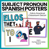 Spanish Subject Pronouns Posters | High School Classroom Decor