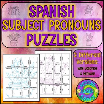 Preview of Spanish Subject Pronouns Practice Activity - Pronoun Puzzle