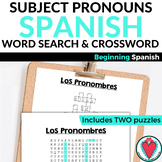 Spanish Subject Pronouns Worksheet - Spanish Word Search &