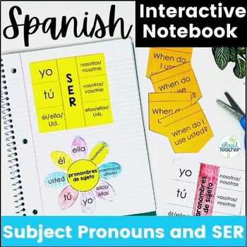 Preview of Spanish Subject Pronouns and Ser Interactive Notebook Activities