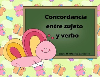 Preview of Spanish Subject-Verb Agreement - Concordancia entre sujeto y verbo