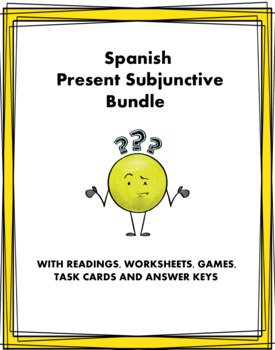 Preview of Spanish Subjunctive Bundle: Presente de Subjuntivo: TOP 16 Resources @40% OFF!