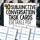 Spanish Subjunctive Conversation Task Cards Speaking Practice