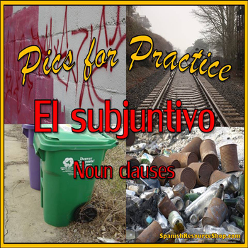 Preview of Spanish Subjunctive Pics for Practice Powerpoint