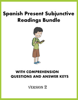 Preview of Spanish Subjunctive Reading Bundle: 4 Lecturas en Subjuntivo @30% off! VERSION 2
