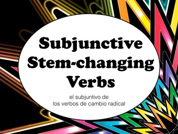 Preview of Spanish Subjunctive Stem-changing Verbs PowerPoint Slideshow