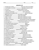 Spanish Subjunctive practice worksheet, subjunctive w/ dou