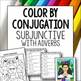 Spanish Subjunctive with Adverbs color by conjugation acti