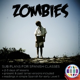 Spanish Sub plans - Zombies