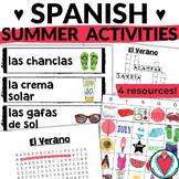 End of Year Spanish Summer Activities El Verano Vocabulary