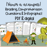 Spanish Summer Camping Themed CI Comprehensible Input Read