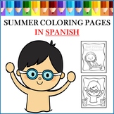 Spanish Summer Coloring Pages/Book: El Verano
