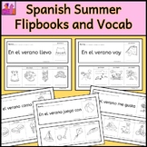 Spanish Verano Summer Flip Books and Vocabulary Worksheets