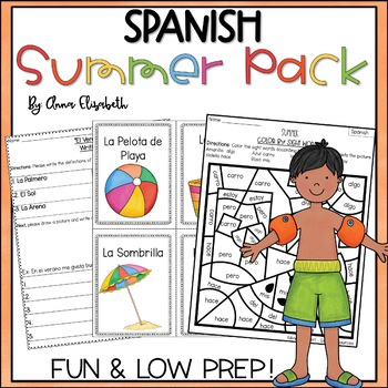 Preview of Spanish Summer Packet