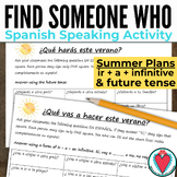 Spanish Summer Speaking Activity Future Tense Practice, Ir