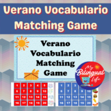 Summer / Verano - Spanish Vocabulary Memory Matching Game 