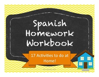 Preview of Spanish Homework Workbook