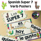 Spanish Super 7 Posters: Llama & Cactus Themed