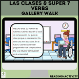 Spanish Super 7 Verbs Readings | Gallery Walk | School Subjects 