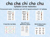 Spanish Syllable Centers - cha che chi cho chu