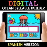Spanish Syllable Ocean Word Building Word Work Activity fo