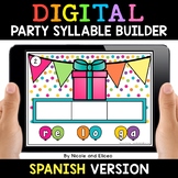 Spanish Syllable Party Word Work for Google Classroom 2 - 