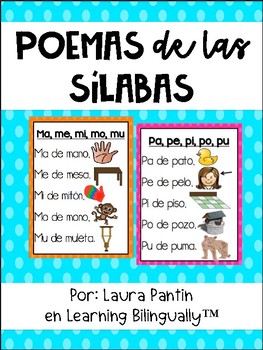 Preview of Spanish Syllable Poems