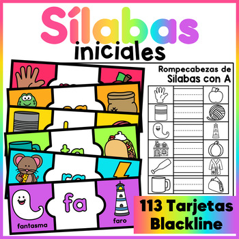 Spanish Syllable Puzzles - Rompecabezas de la Sílaba Inicial | TpT