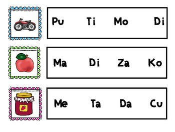 Spanish Syllable Stations: Silabas con M by The Bilingual Notebook