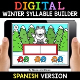 Spanish Syllable Winter Word Building Word Work Activity f