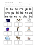 Spanish Syllable Worksheets - Chunking Words