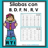 Silabas en español . Spanish Syllables RTI Activities