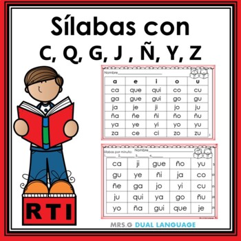 Repaso de Silabas. Spanish Syllables RTI Activities Set 3 | TPT