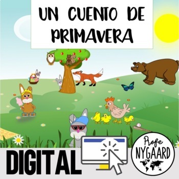 Preview of Spanish TPR Story: A Spring Story for Spanish Class // Un cuento de primavera