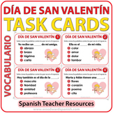 Spanish Task Cards - Día de San Valentín - NOUNS