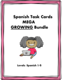 Spanish Task Cards MEGA Bundle: 44+ Sets at 55% off! + GROWING!!